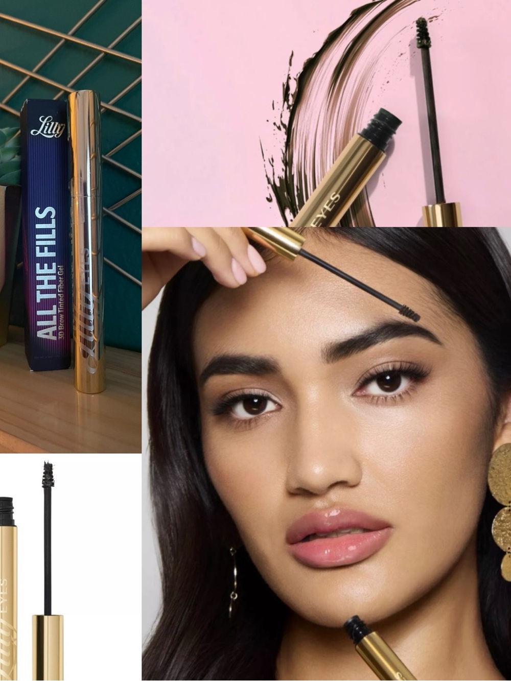 Lilly Lashes (Dark brown) All The Fills 3D Brow Tinted Fiber Gel
